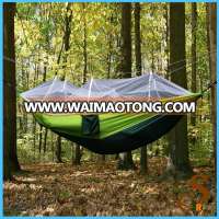 Hammock bug net Travel Bed Portable Folding Parachute Nylon Fabric Double Jungle Hammock with Bug Net